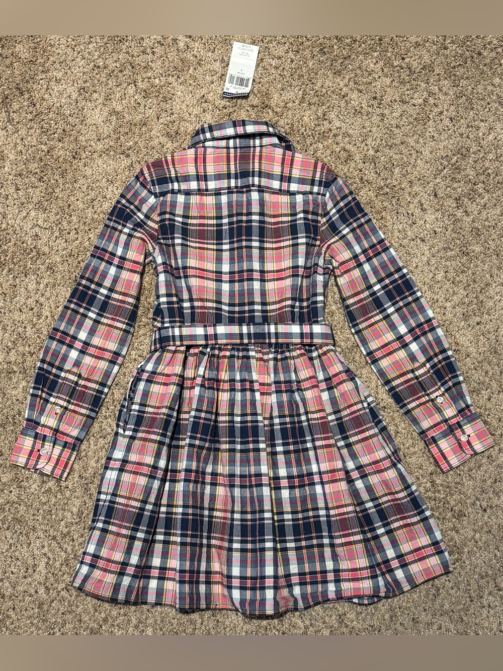 Ralph Lauren | Girls Plaid Belted Dress | Size 7 | NWT - Picture 4 of 4